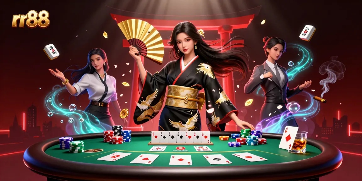 Experience rr88's thrilling games with vibrant casino elements and an elegant atmosphere.