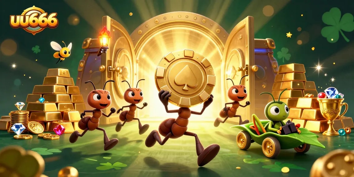 Experience the thrill of uu666 with a team of characters on an adventurous heist in a casino