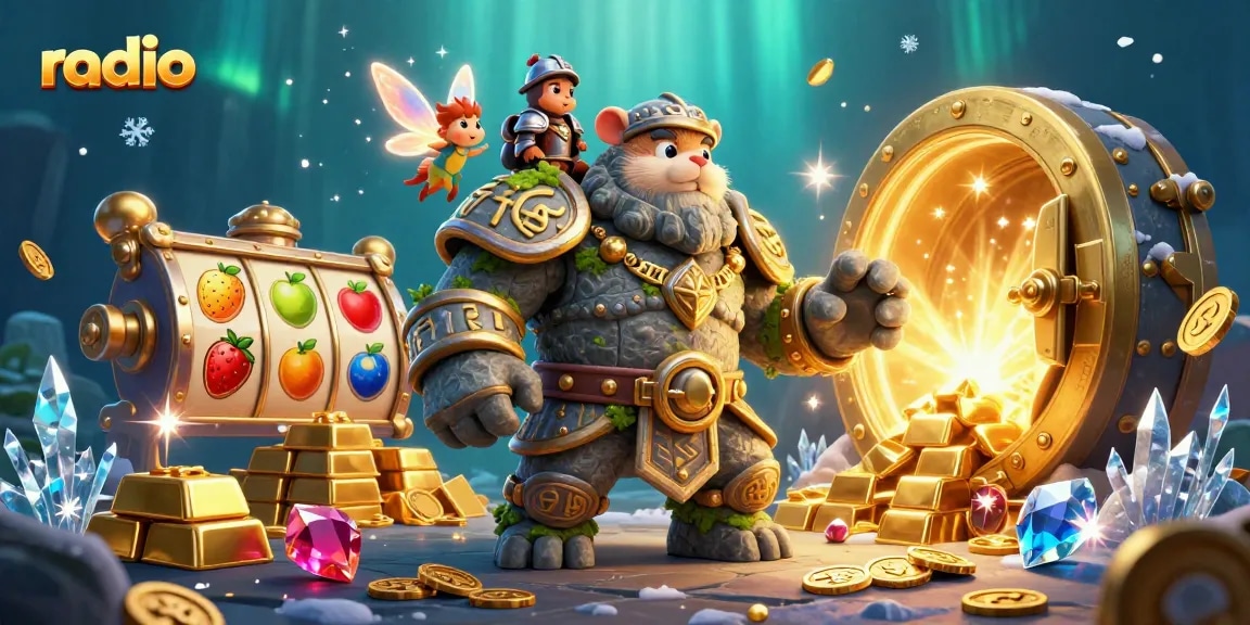 Experience the thrilling action at radio-themed slots with vibrant characters and treasures.