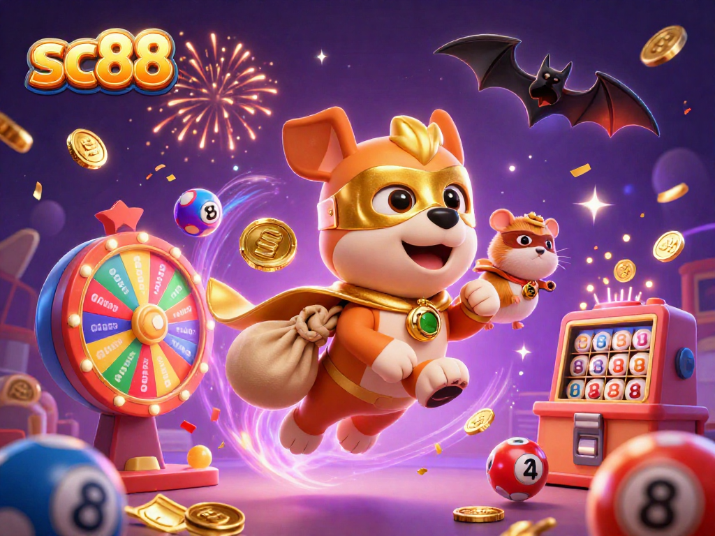 Win big with sc88 in a thrilling casino adventure featuring lottery elements and vibrant action.