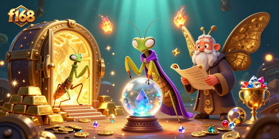 Experience the excitement of f168 with this captivating illustration of a mystical casino scene.