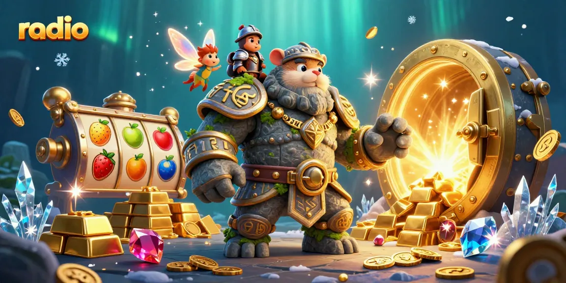 Experience the thrilling action at radio-themed slots with vibrant characters and treasures.