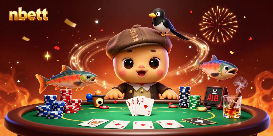 Engage with playful 3D cartoon characters in a vibrant casino atmosphere featuring nbett.