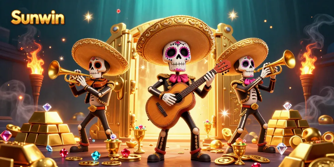 Experience exhilarating wins with Sunwin's vibrant casino atmosphere showcasing a lively mariachi band.